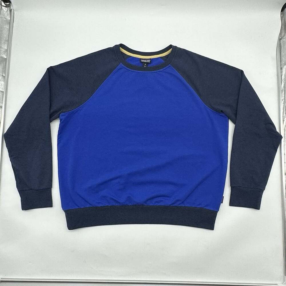 Patagonia Organic Cotton Men's Size XL Blue Raglan Sleeve Crewneck Sweatshirt